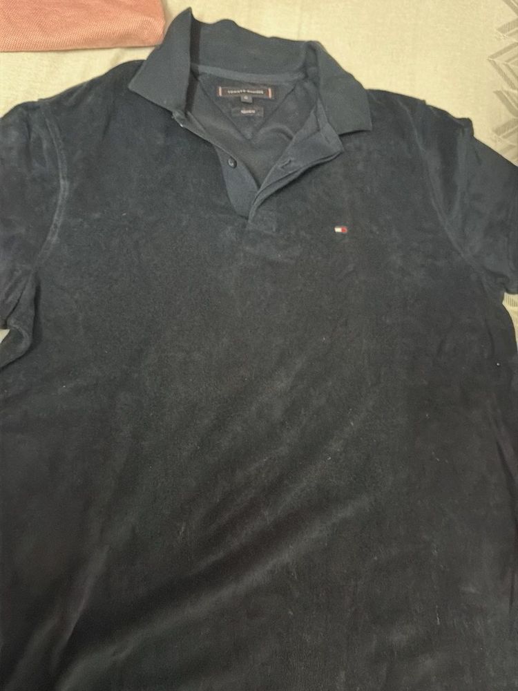 Tommy Hilfiger Men's Velour Polo Shirt