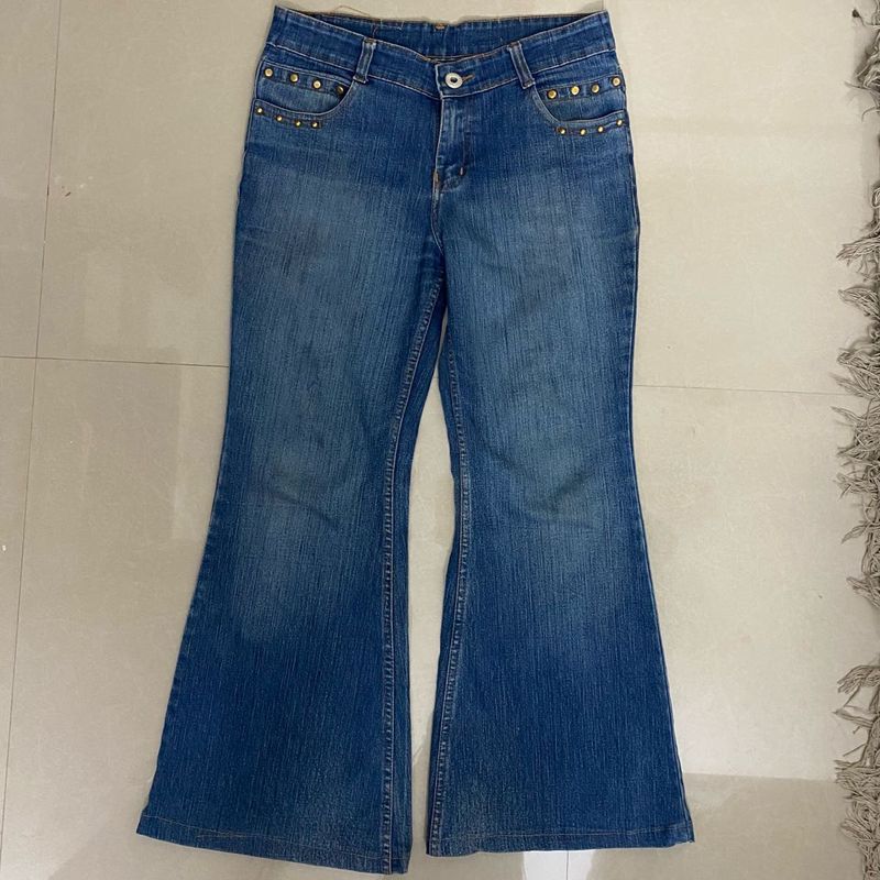 Black stone bootcut/flare jeans