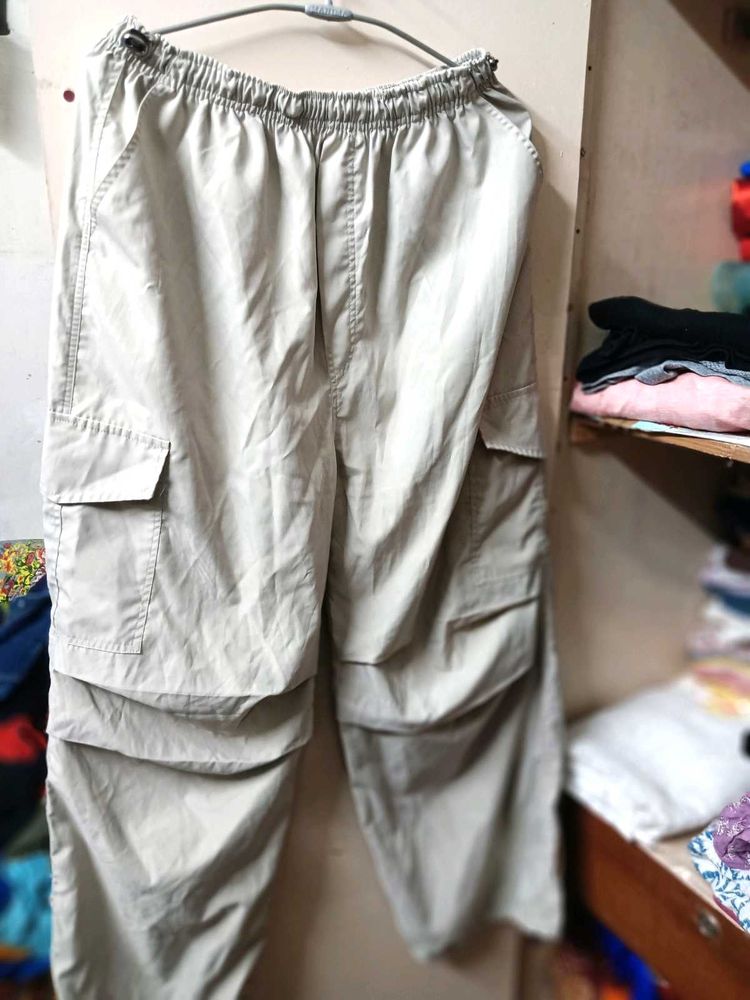 women's Beige Cargo Pants