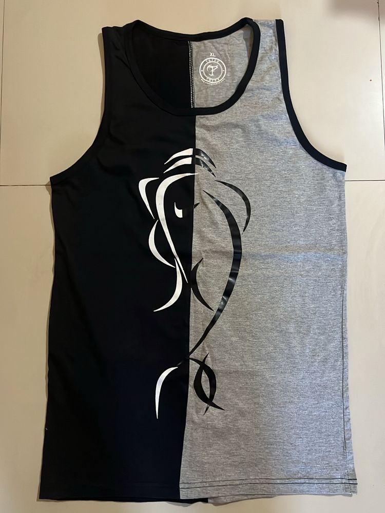 Sleeveless Graphic T-shirt For Men