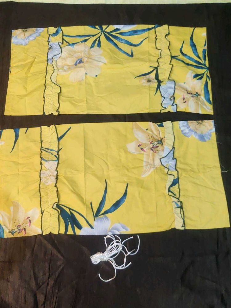 Yellow Floral Pillow Covers