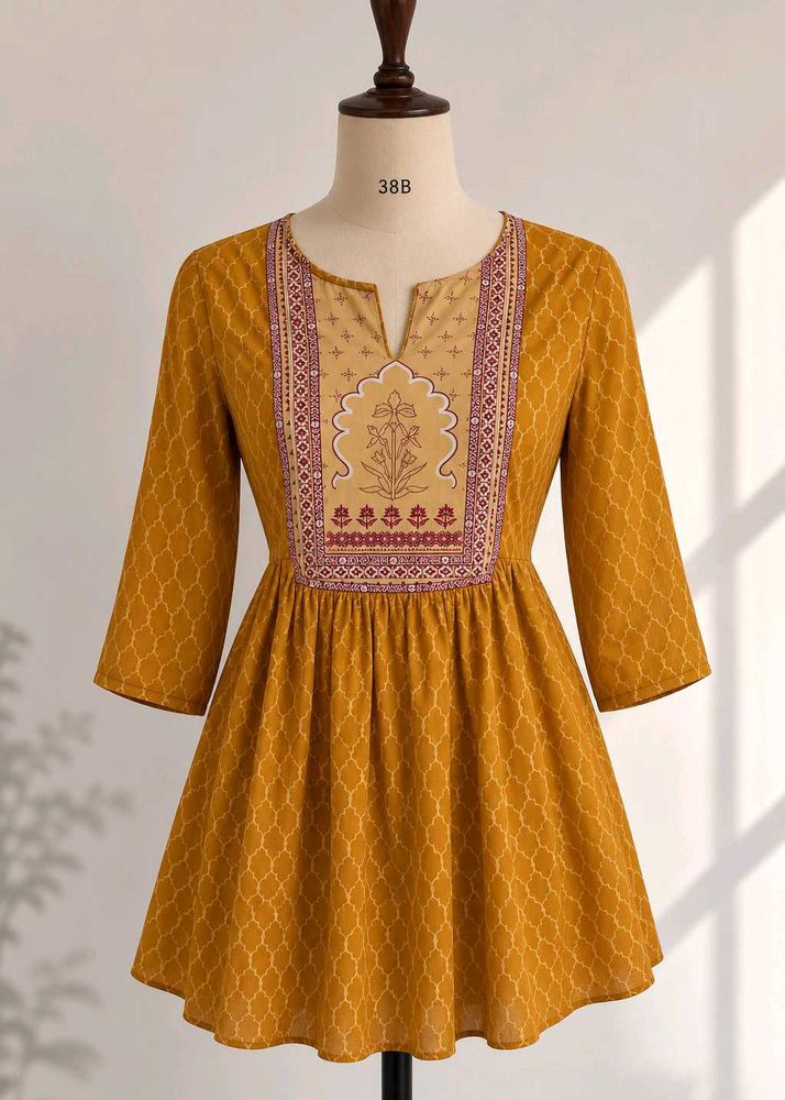 Orange short kurti