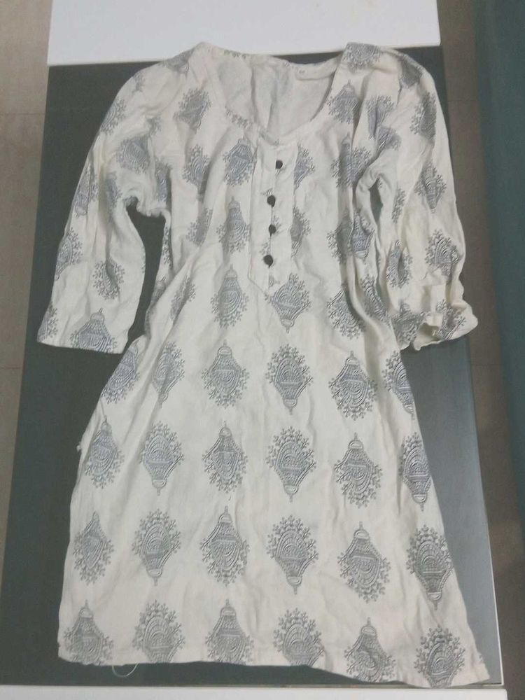 Chic Printed Cotton Kurta