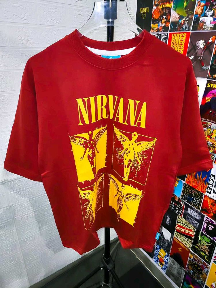 NIRVANA EDITION UNISEX PRINTED OVERSIZE TEE 🔥🔥