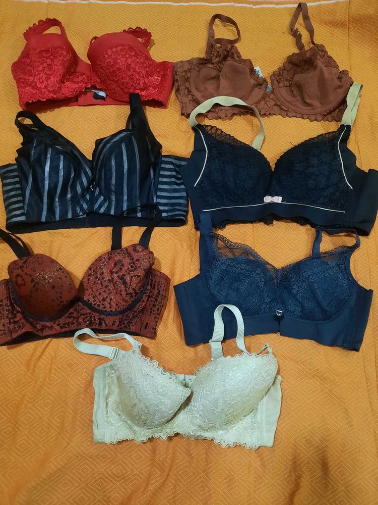 Lace &amp; Striped Bras Bundle