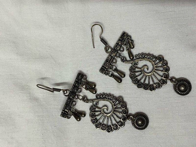 Bohemian Spiral Dangle Earrings