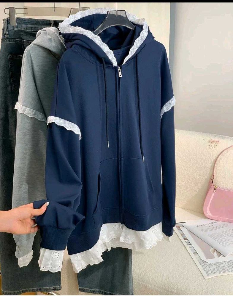 Savana Lace Trim Hoodie