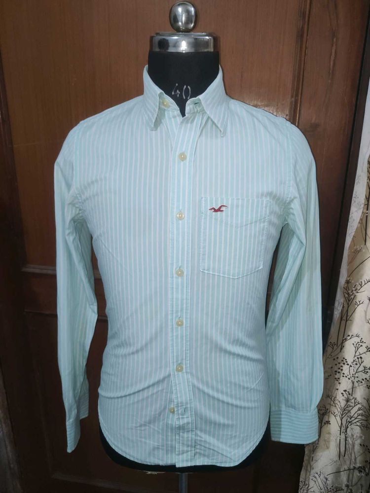 Hollister Striped Button-Down Shirt