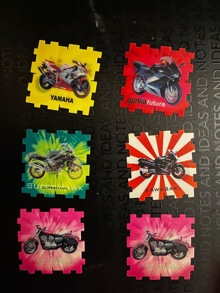 Motorcycle 3D Puzzle Pieces