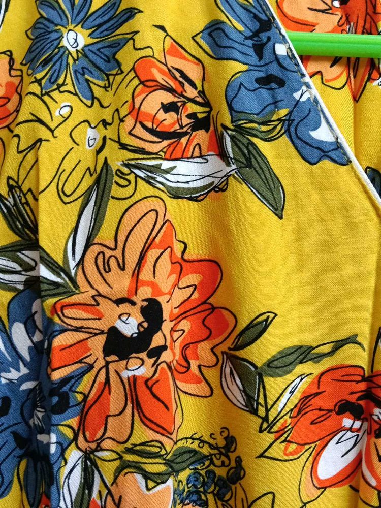 Floral Yellow Top