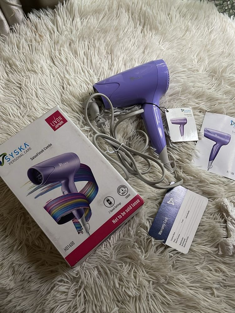 Syska HD1600 Hair Dryer 1000 w