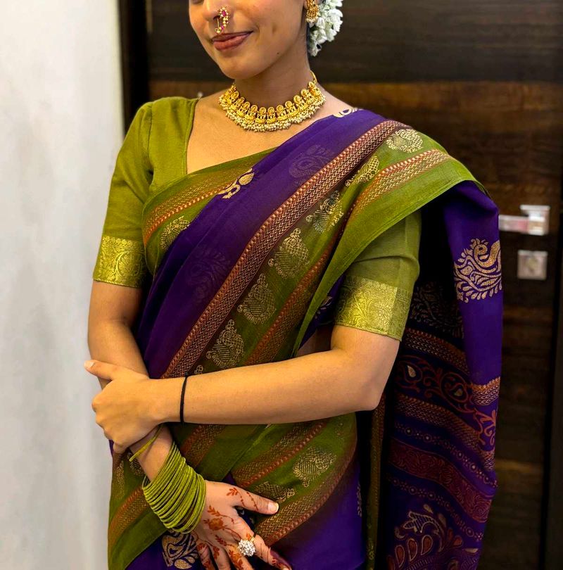 Beautiful Purple Saree