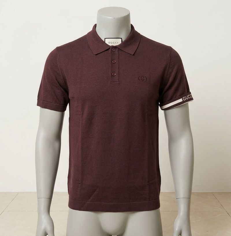 Gucci Men's Knitted Polo TShirt