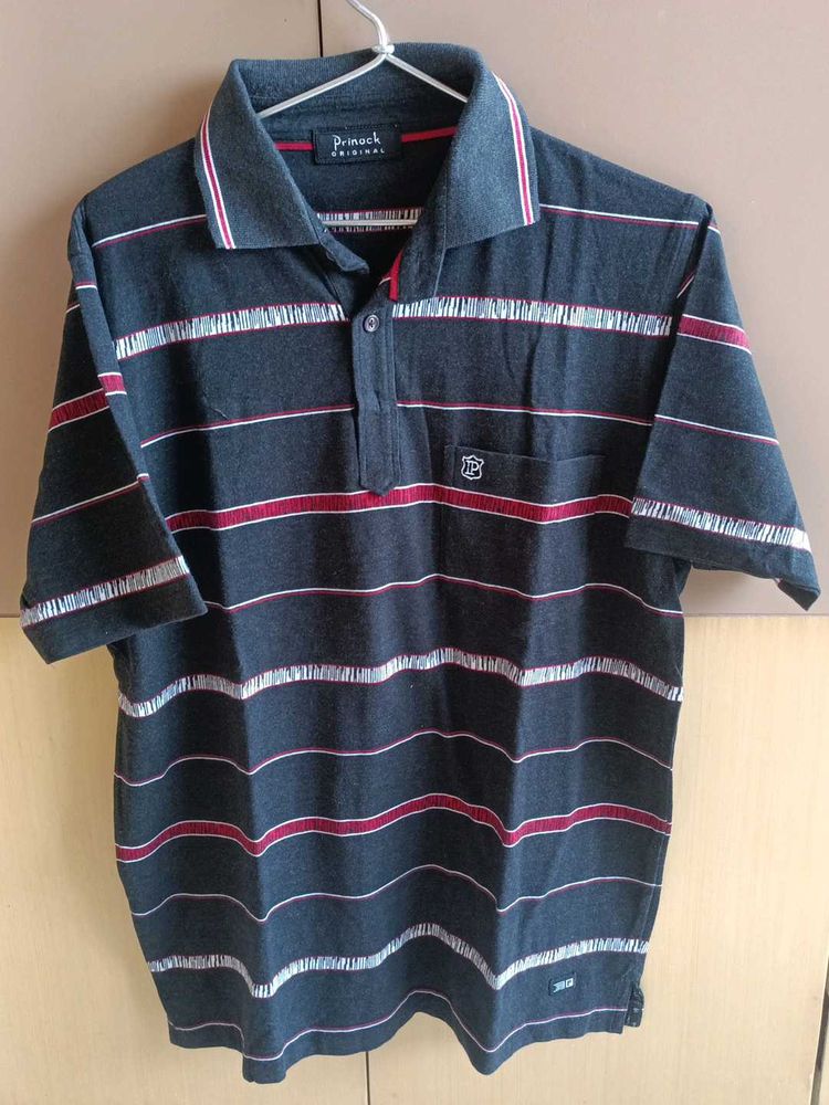 Men's Striped Polo Shirt