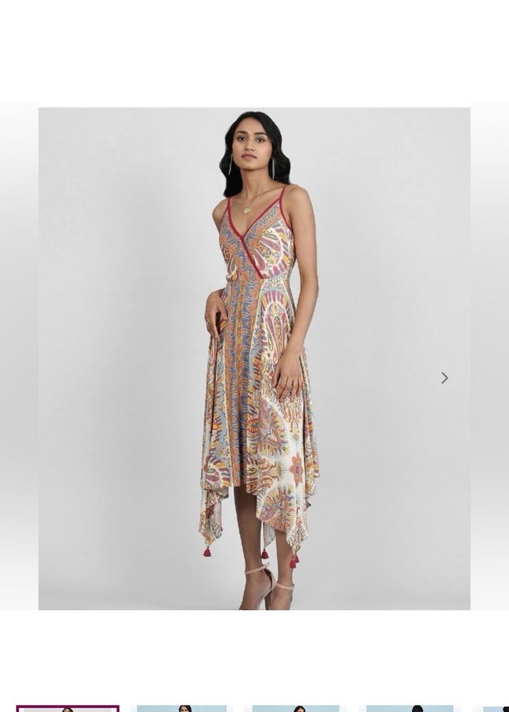 Aarke Ritu KumarStrappy Paisley Print A-line Dress