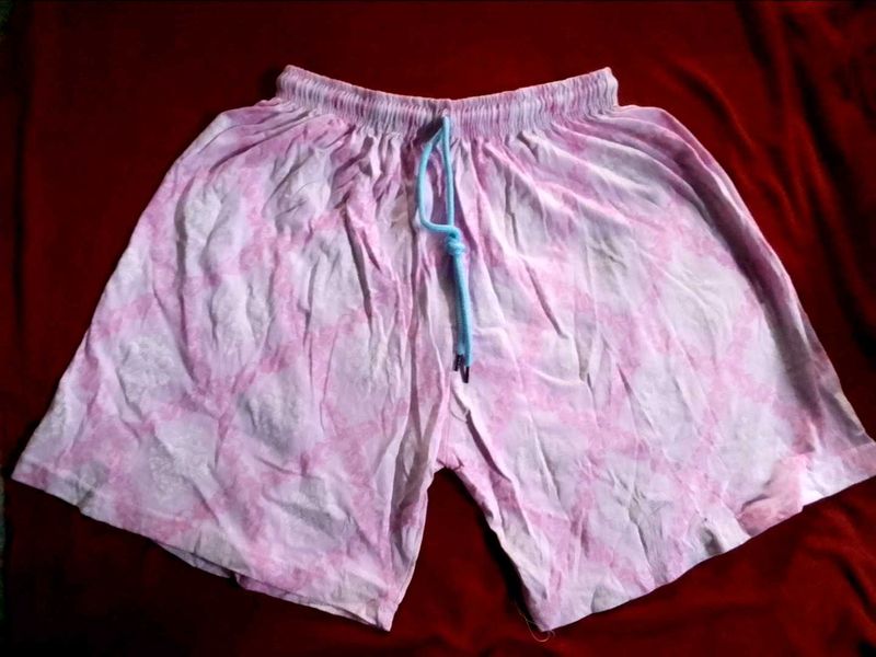 Pink Tie-Dye Shorts