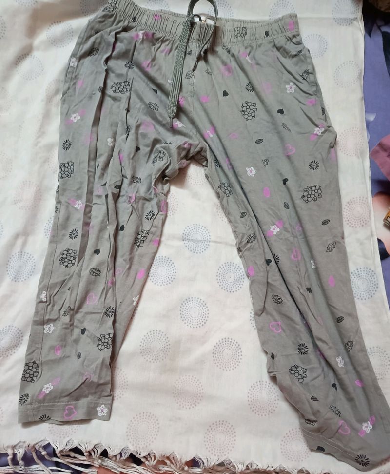 Grey Night Pants for 7yo girl child
