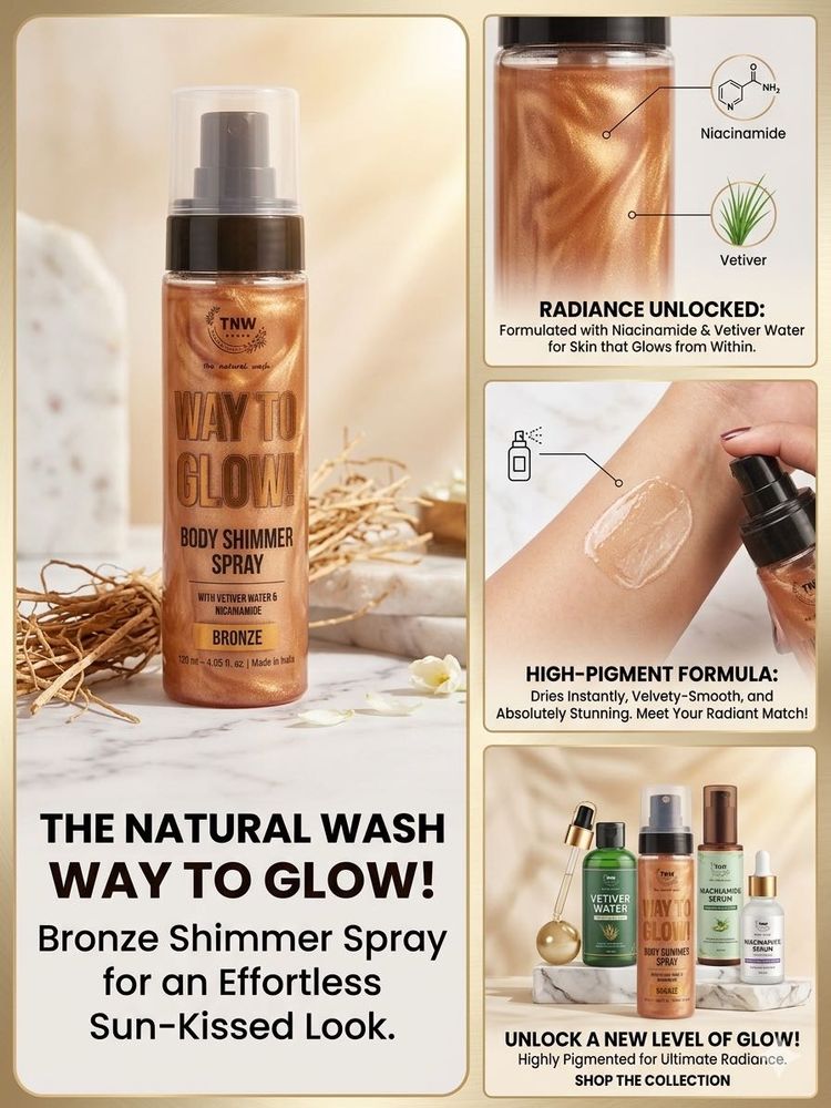 TNW Way to Glow Bronze Shimmer Spray