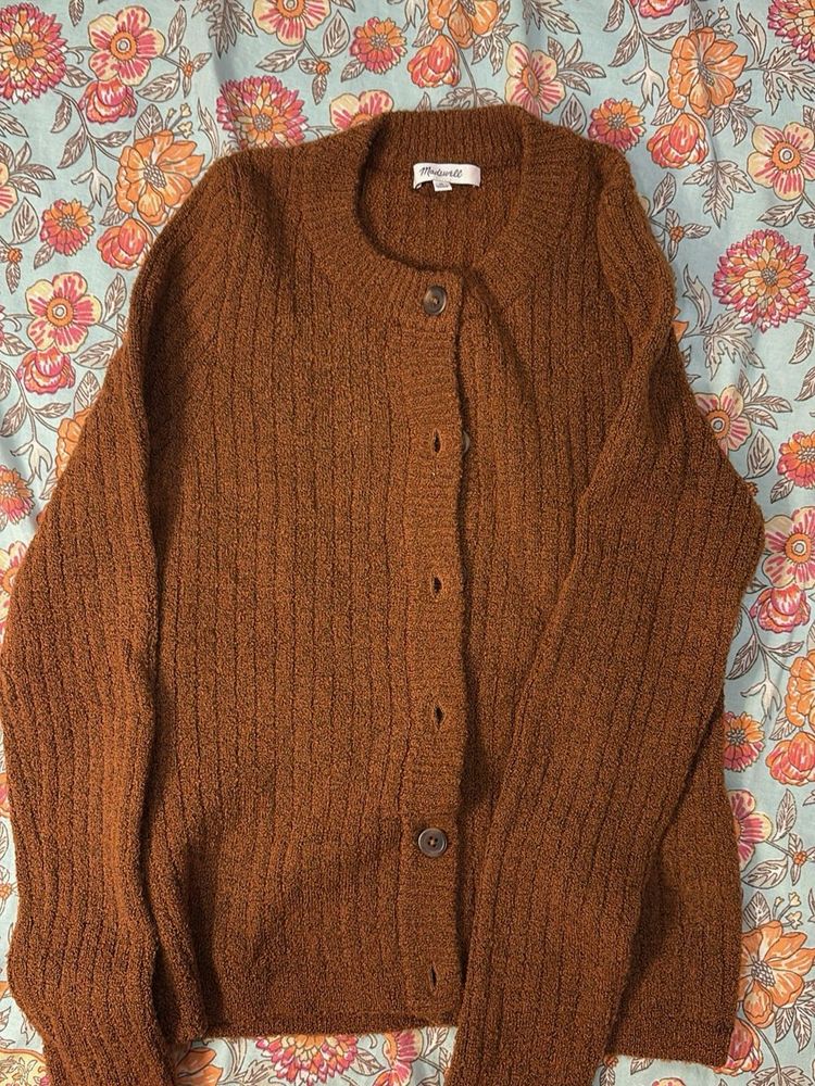 Madewell Brown Knit Cardigan