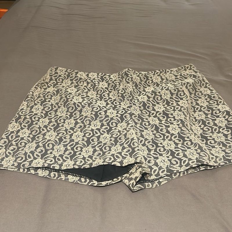 Lace High-Waisted Shorts