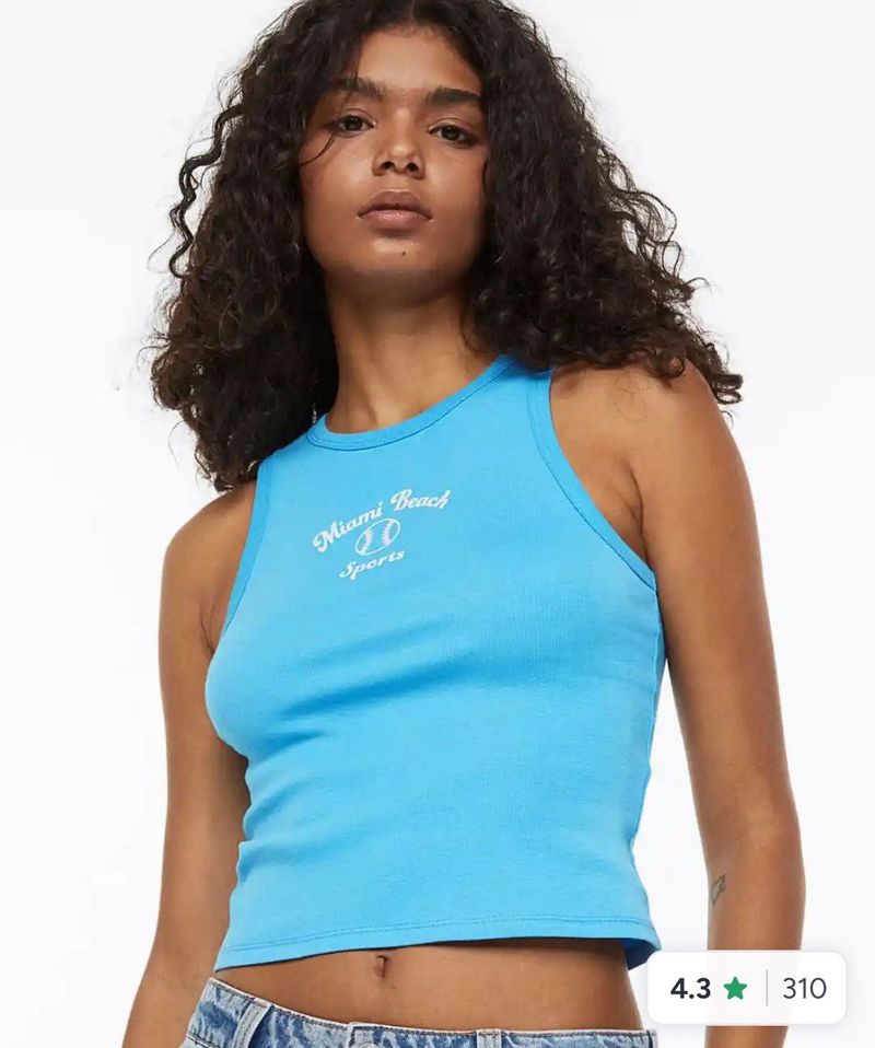 H&amp;M Blue Tank Top