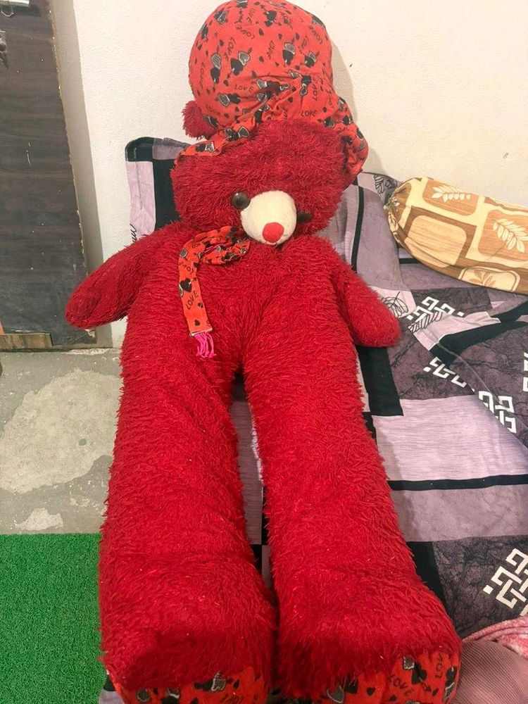 Giant Red Teddy Bear Plush Toy