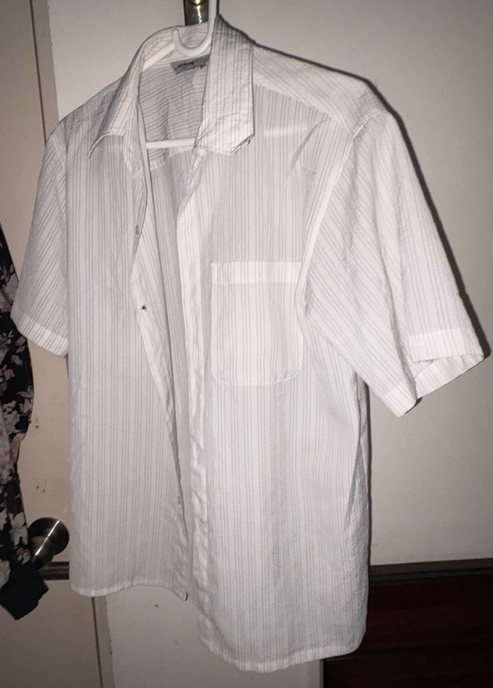 Men's Striped Short Sleeve Shirt
