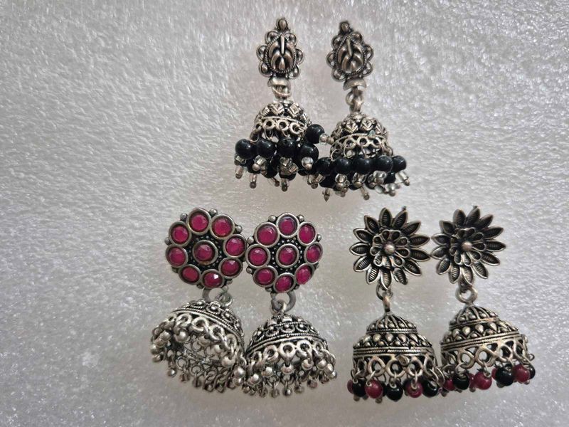 Ethnic Jhumka Earrings Set - New