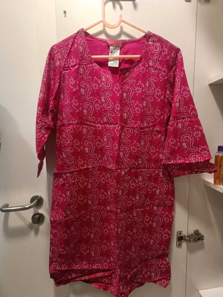 Pink Paisley Kurti