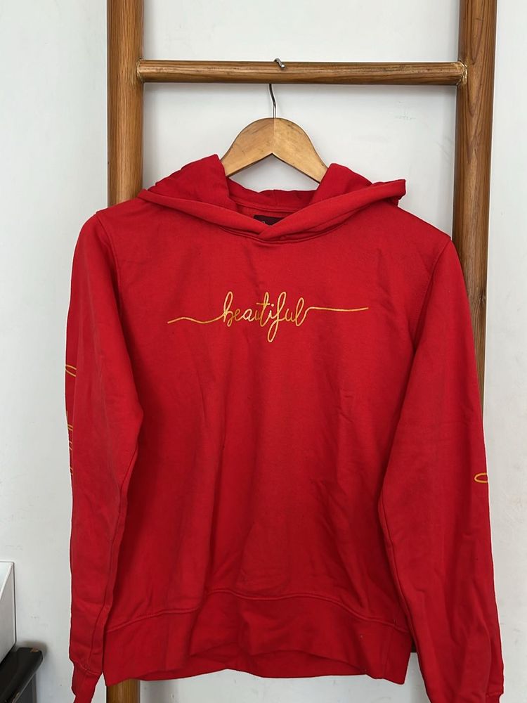Cozy &amp; Beautiful Red Hoodie – Pre-loved Deal