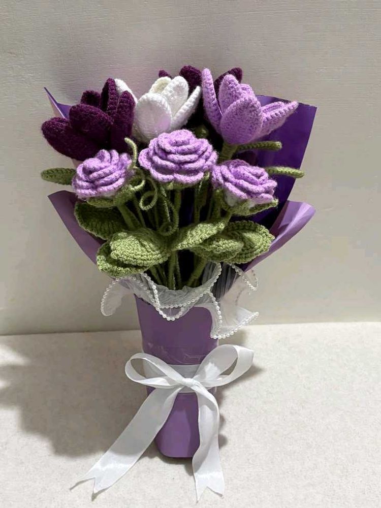 Handmade Crochet Flower Bouquet