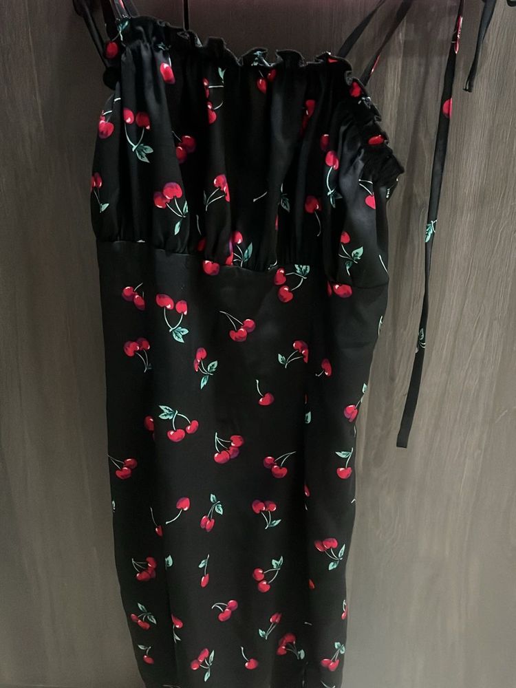 Cherry Print Mini Dress