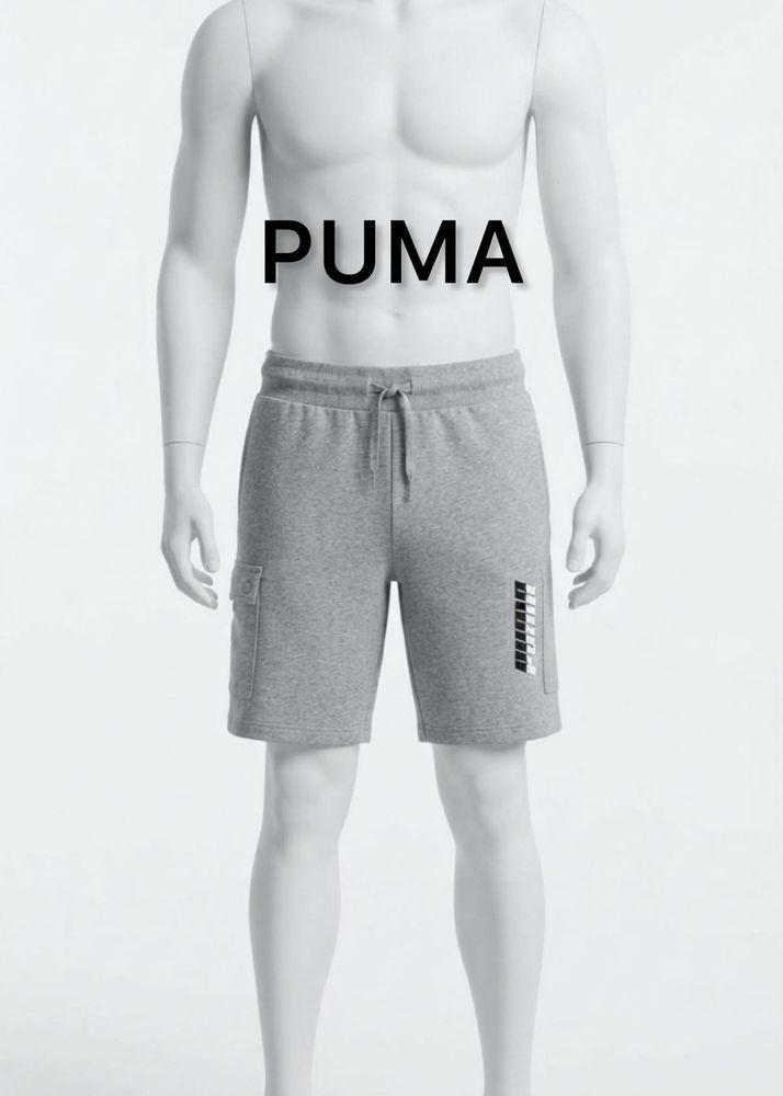 Puma Men's Grey Cargo Shorts