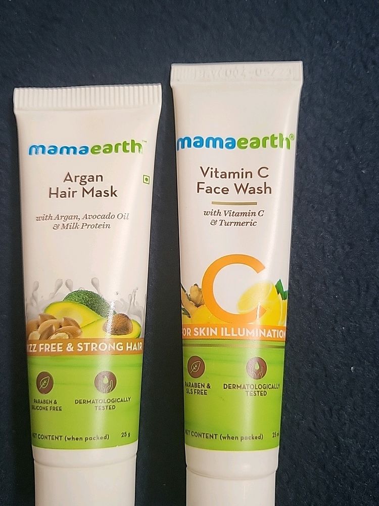 Mama Earth Facewash And Hair Conditioner Combo