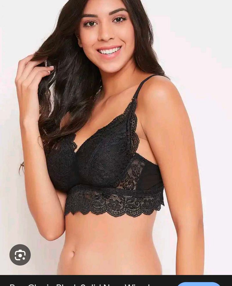 Elegant Black Lace Bralette with brief 👍