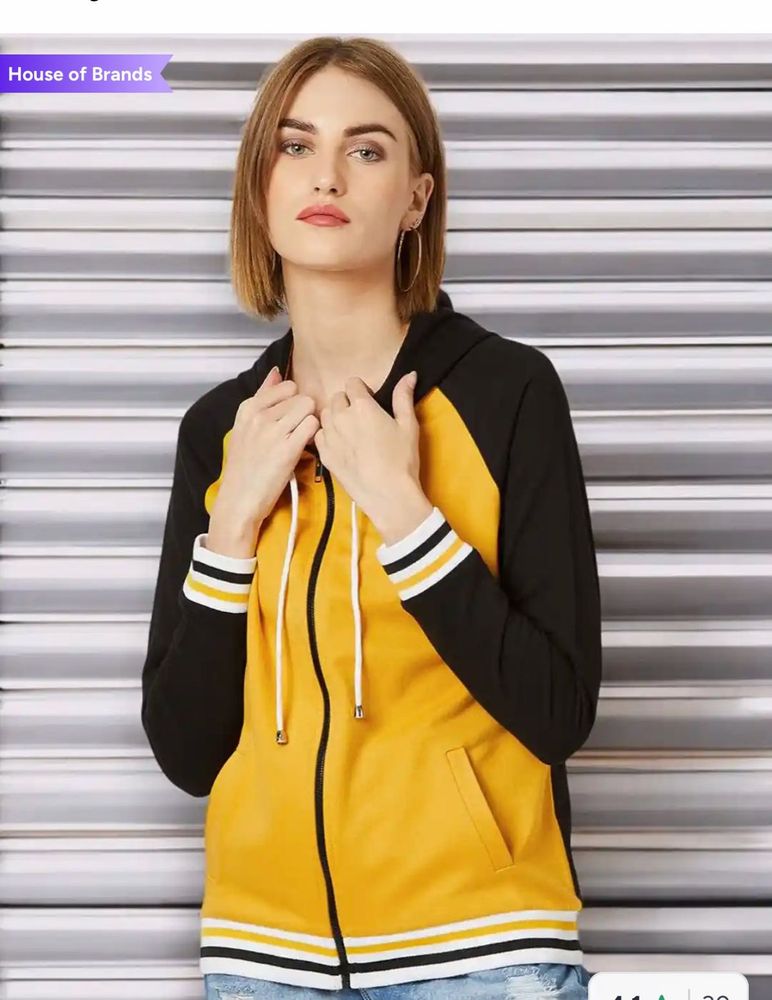 Miss Chase Orange Zip-Up Hoodie