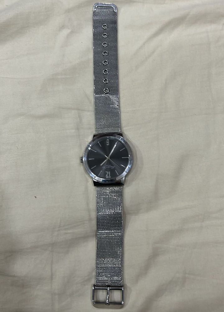 Sleek Silver-Tone Wrist Watch