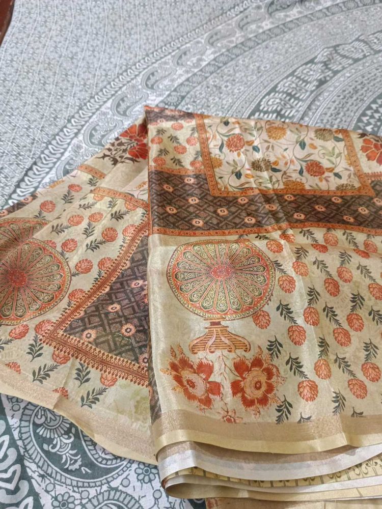 multi colour Jerry saree digital print