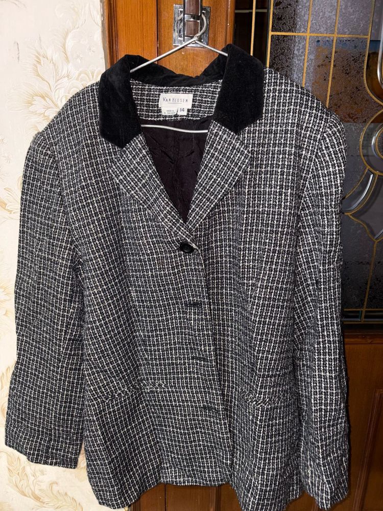 Classic Plaid Blazer