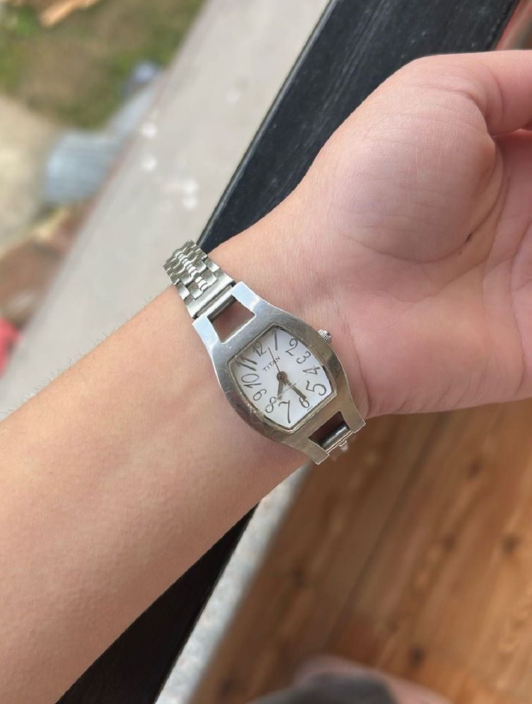 Titan Silver Watch