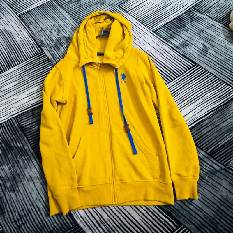 Yellow USPA Full-Zip Hoodie