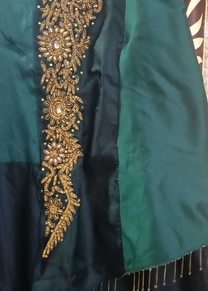 Designer Embellished Teal Lehenga Choli