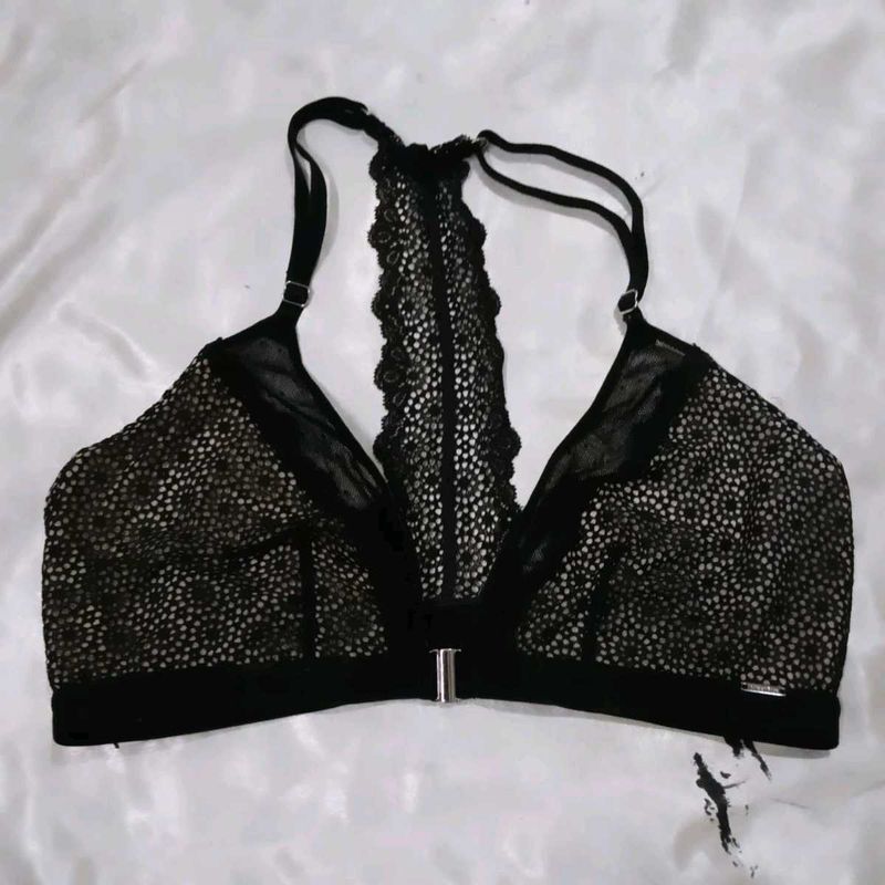Black Lace Bra