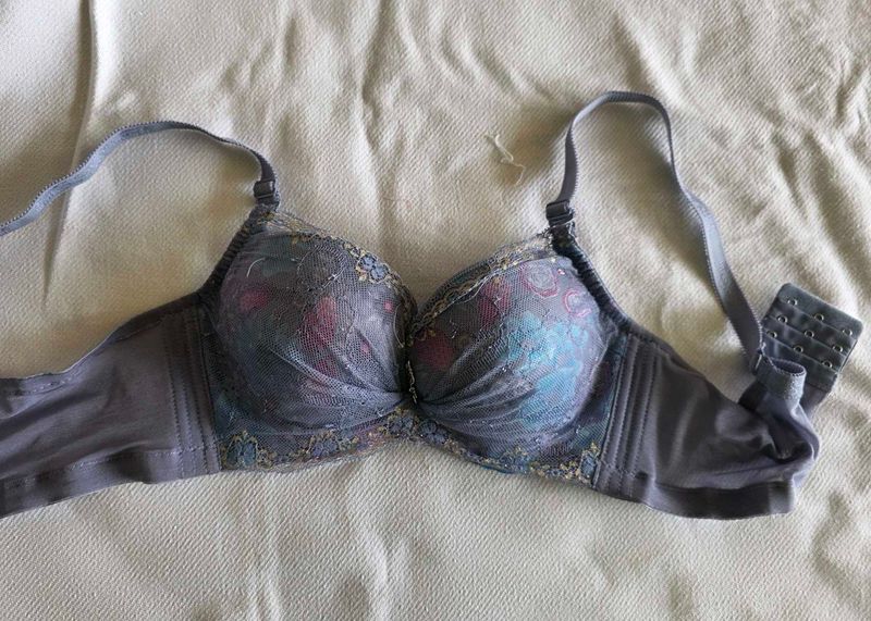 Light Blue Polka Dot Bra