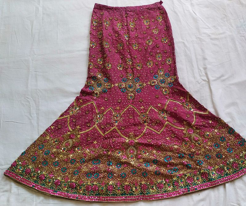 Bridal lehenga with choli and dupatta