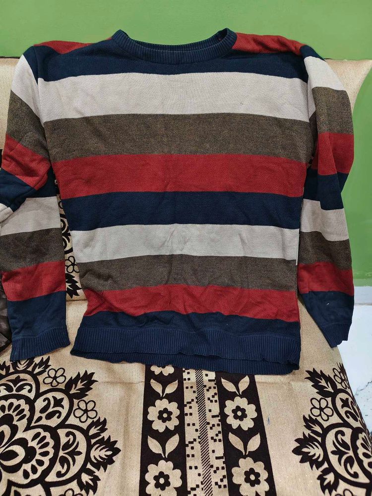 Striped Pullover Sweater