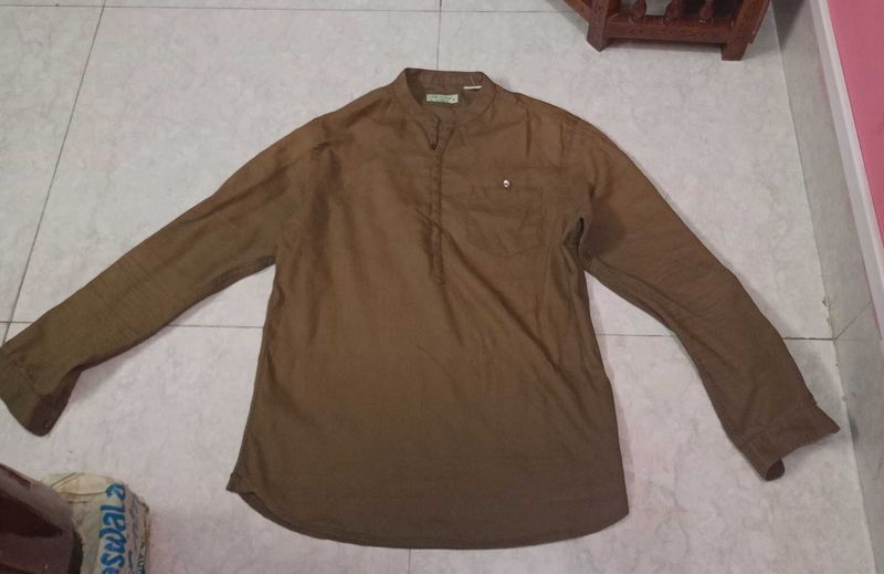 Men's Brown Kurta