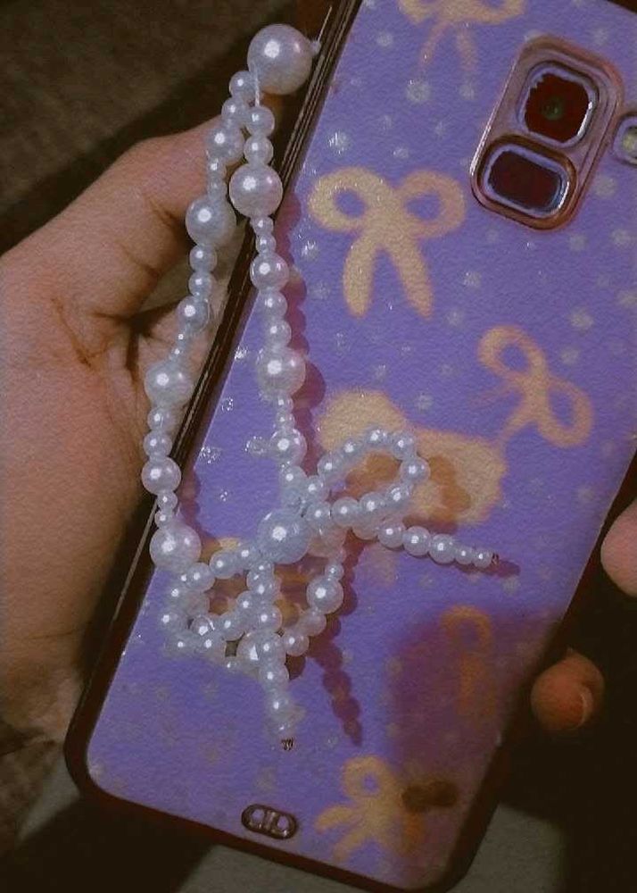 🤍Pintresty Type Pearl Beads Mobile Charm 🎀✨