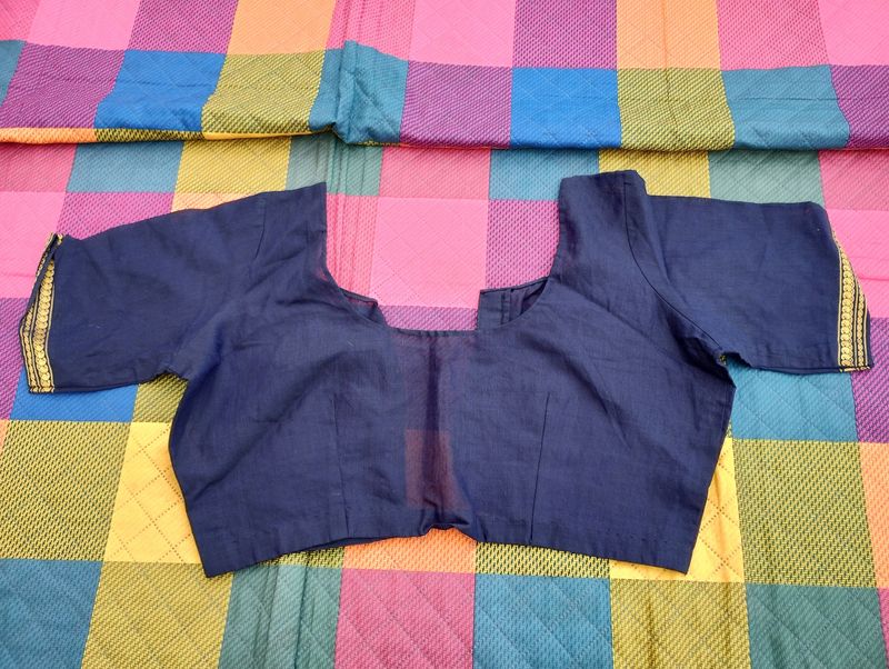 Cotton Blouse With Zari