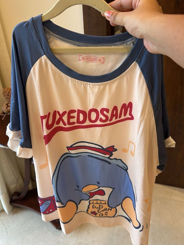 Tshirt With Shorts Coord Set.